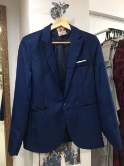 เสื้อสูทผู้ชายสีน้ำเงิน (Size :L )