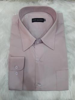 เสื้อเชิ้ตสีชมพูนู๊ด(XXL)