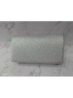 กระเป๋าคลัทซ์+สายโซ่สีเงิน