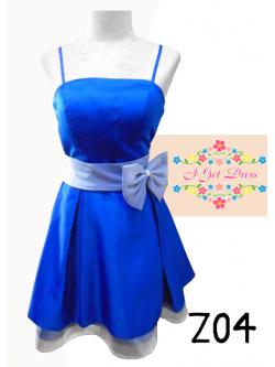 ราตรีสั้น สีน้ำเงิน(ฟรีไซส์)