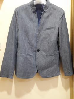 สูทสีเทาคอจีน (M)