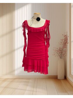 เดรสสั้นสีแดง แมงกะพรุนเวียดนาม ไซส์ S