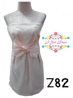 ราตรีสั้นเกาะอกสีชมพูโอโรส(ฟรีไซส์)