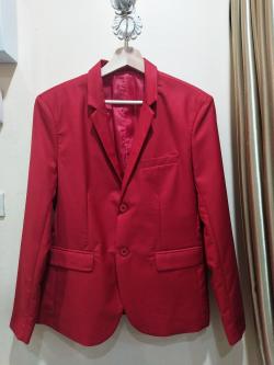 สูทสีแดงสด (M)