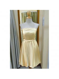 ราตรีเกาะอกสั้นสีทอง ( งานซิป )