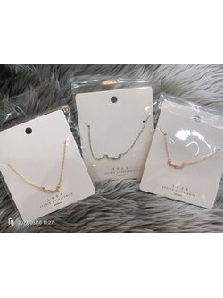 สร้อยคอจี้แท่งเพชรเงิน 1 เส้น