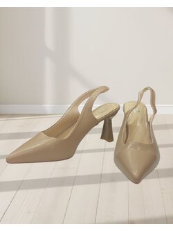 รองเท้าส้นสูงรัดข้อเท้าสีแอปริคอท ไซส์ 41