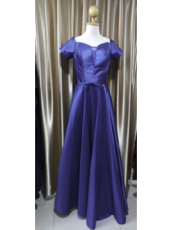 ชุดยาวปาดไหล่สานผูกด้านหลัง(ฟรีไซส์)