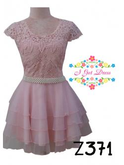 ราตรีสั้นสีชมพู(ฟรีไซส์)