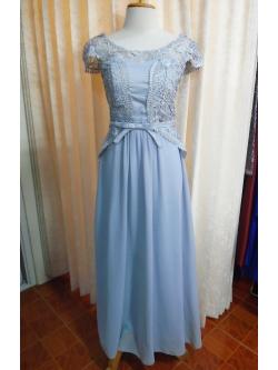 ราตรียาวเทาอกปักลูกไม้(ฟรีไซส์)