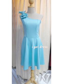 ราตรีสั้นสีเขียวมิ้น(S)