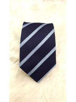 เนคไท สีกรมลายฟ้า