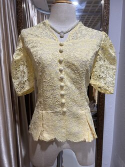 เสื้อลูกไม้สีเหลือง 36