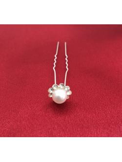 ปิ่นปักผมมุกประดับเพชร