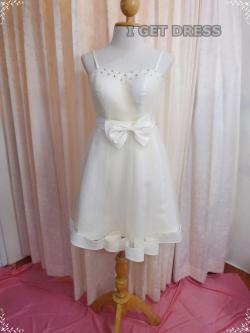 ราตรีสั้นสีครีม(ฟรีไซส์)