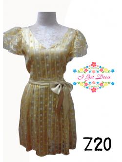 ราตรีสั้นสีทองลายจุด(M)