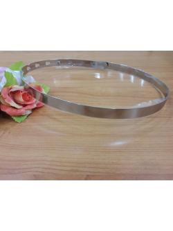 เข็มขัดโลหะสีเงิน 1 cm.