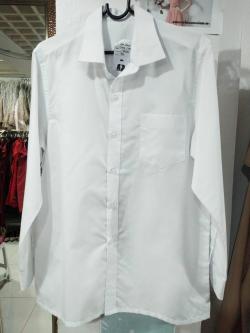 เชิ๊ตสีขาวแขนยาวกระดุมใส (5XL)