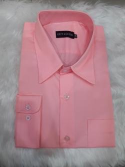 เสื้อเชิ้ตสีชมพู(XXL)