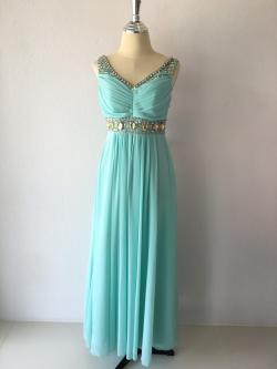 ราตรียาวสีเขียวมิ้น(ฟรีไซส์)