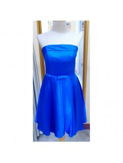 ราตรีสั้นเกาะอกสีน้ำเงิน ( งานซิป )