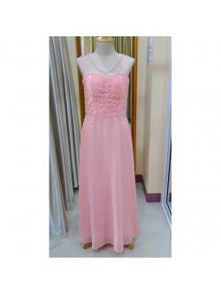 ราตรียาวโอโรสเข้มปักมุก(ฟรีไซส์)