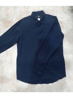 เสื้อเชิ้ตแขนยาวสีกรม (M)