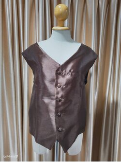 เสื้อกั๊กสีน้ำตาล XL