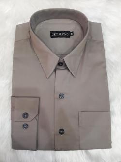 เสื้อเชิ๊ตสีกากีเข้ม(M)