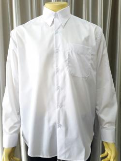 เสื้อเชิ๊ดเเขนยาวสีขาว(L)