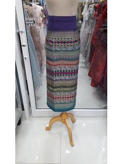 ผ้าถุงสีม่วง