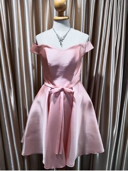 ราตรีสั้นปาดไหล่กระโปรงบาน XL มือ2