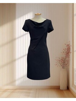 เดรสสั้นสีดำ คอถ่วง ไซส์ M