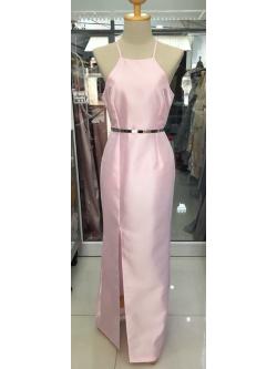 ราตรียาวสีชมพูแขนกุด (M)