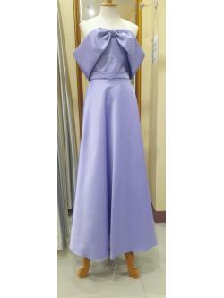 (PRE-LOVED) ราตรียาวสีม่วงปาดไหล่(ฟรีไซส์)