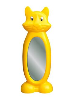 กระจกรูปแมว (สีเหลือง) กระจกเสริมพัฒนาการเด็ก