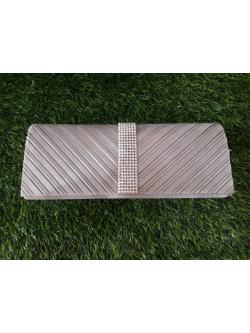 กระเป๋าคลัทสีเทา