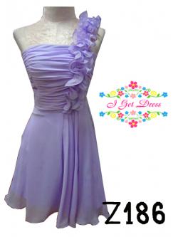 ราตรีสั้นสีม่วงลาเวนเดอร์(ฟรีไซส์)