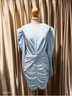 (PRE-LOVED) ชุดเดรสสั้นแขนยาวชายเป็นชั้นๆ