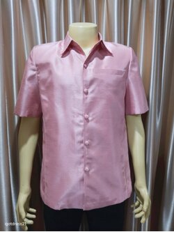 เสื้อซาฟารี สีชมพู M