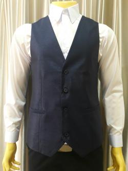 (PRE-LOVED) เสื้อกั๊กสีกรมL เมทัลลิค