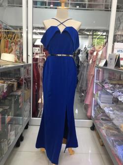 ราตรียาวสีน้ำเงินสายไขว้ (L)