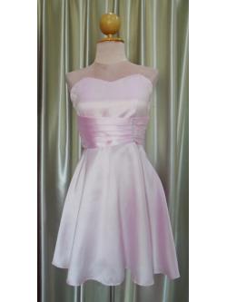 ราตรีสั้นสีชมพูเอวเพชร(ฟรีไซส์)