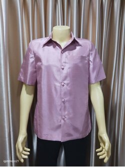 เสื้อซาฟารี สีชมพู M