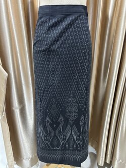 ผ้าถุงสีดำ+ตะขอ 2 คู่