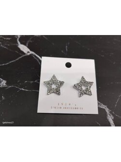 ต่างหูรูปดาวเงิน