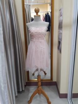 เกาะอกสั้นชมพู+สายใสสม๊อคหลัง(ฟรีไซส์)