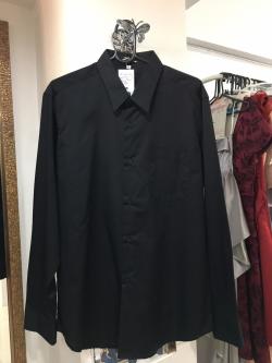 เสื้อเชิ๊ตแขนยาวสีดำ (XL) slim