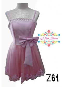 ราตรีสั้นสีชมพู(ฟรีไซส์)