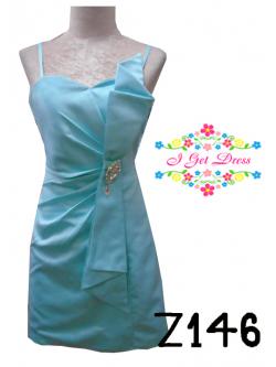 ราตรีสั้นสีเขียวมิ้น(ฟรีไซส์)